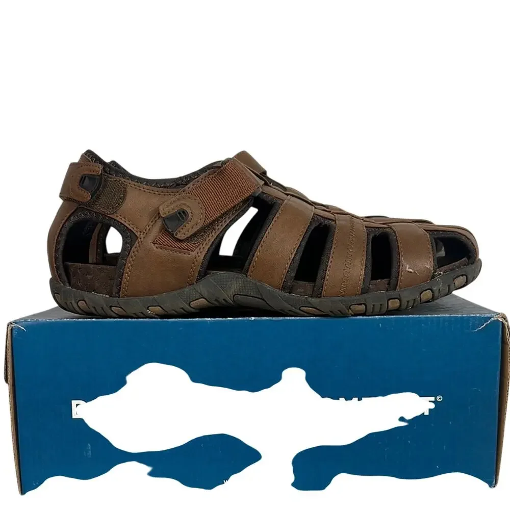 W/ box nunn bush riobravo sandal sz12w tan #84799 leather mens